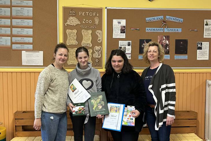 Sikeres szerepl�s a Zala v�rmegyei Sz�pen �r�- �s rajzversenyen